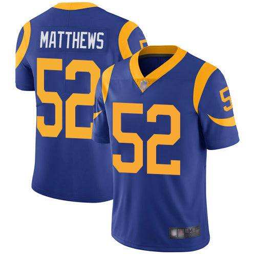 Clay Matthews Los Angeles Rams royal jersey