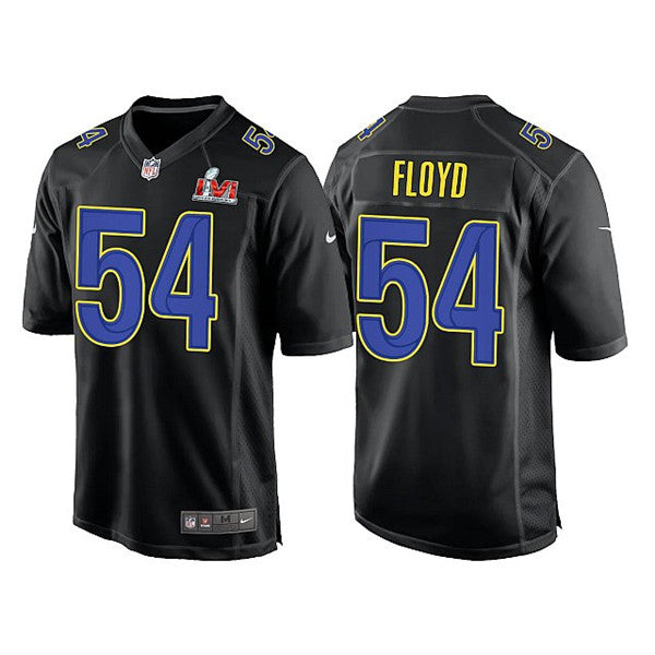 Leonard Floyd Los Angeles Rams black Game jersey