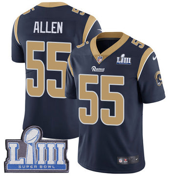 Brian Allen Los Angeles Rams navy jersey