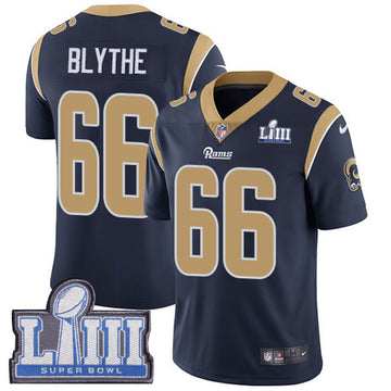 Austin Blythe Los Angeles Rams navy jersey
