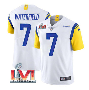 Bob Waterfield Los Angeles Rams white jersey