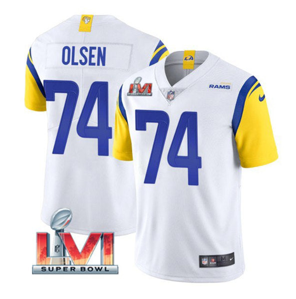 Merlin Olsen Los Angeles Rams white jersey