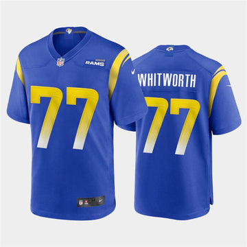 Andrew Whitworth Los Angeles Rams royal jersey