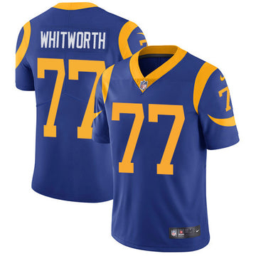 Andrew Whitworth Los Angeles Rams royal jersey