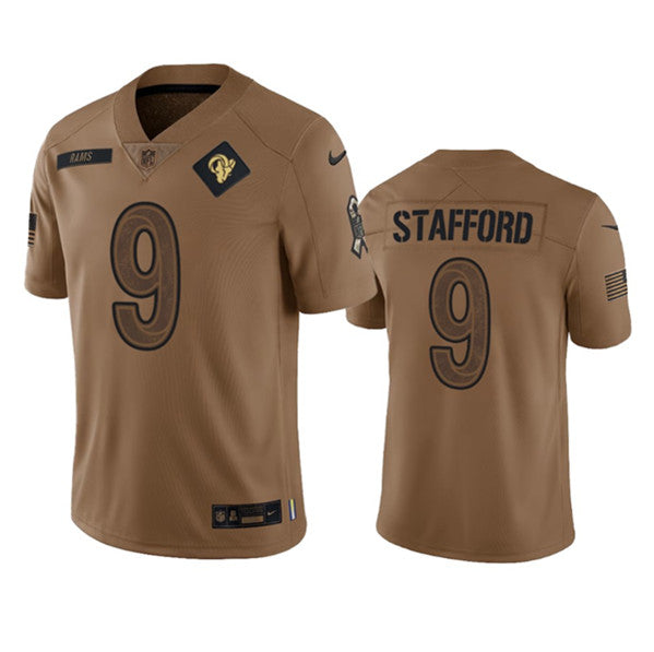 Matthew Stafford Los Angeles Rams brown Salute To Service jersey