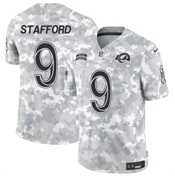 Matthew Stafford Arctic Los Angeles Rams camo Salute To Service jersey