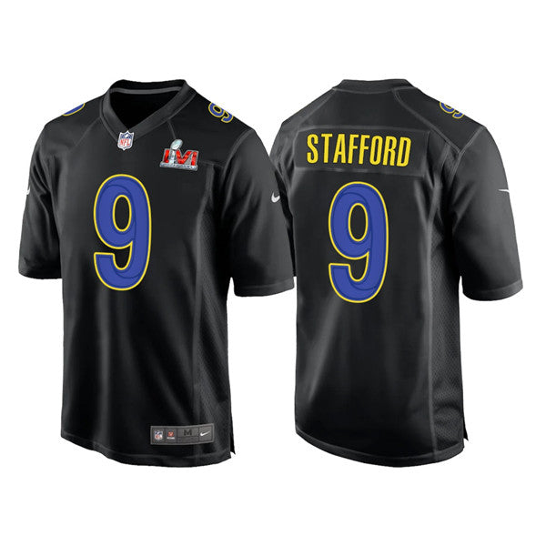 Matthew Stafford Los Angeles Rams black Game jersey