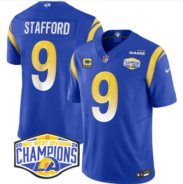 Matthew Stafford Los Angeles Rams blue FUSE jersey