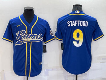 Matthew Stafford Los Angeles Rams royal jersey