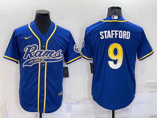 Matthew Stafford Los Angeles Rams royal jersey