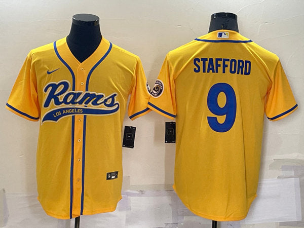 Matthew Stafford Los Angeles Rams yellow jersey