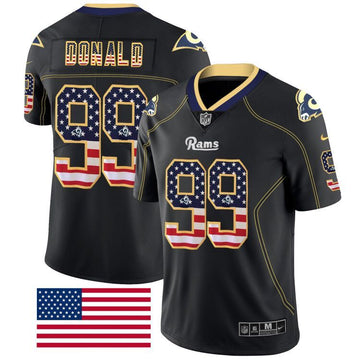 Aaron Donald Los Angeles Rams black Color Rush jersey