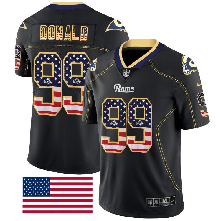 Aaron Donald Los Angeles Rams black Color Rush jersey