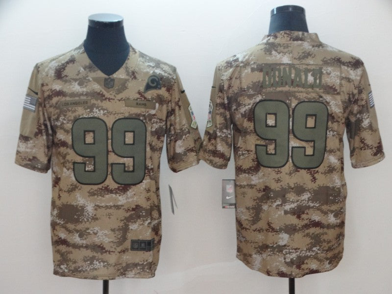 Aaron Donald Los Angeles Rams camo Salute To Service jersey