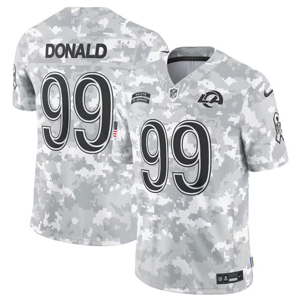 Aaron Donald Arctic Los Angeles Rams camo Salute To Service jersey