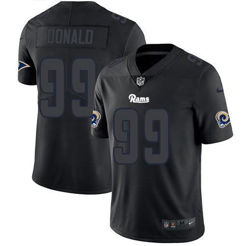 Aaron Donald Los Angeles Rams black jersey