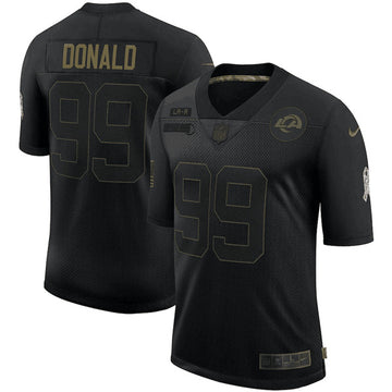 Aaron Donald Los Angeles Rams black Salute To Service jersey