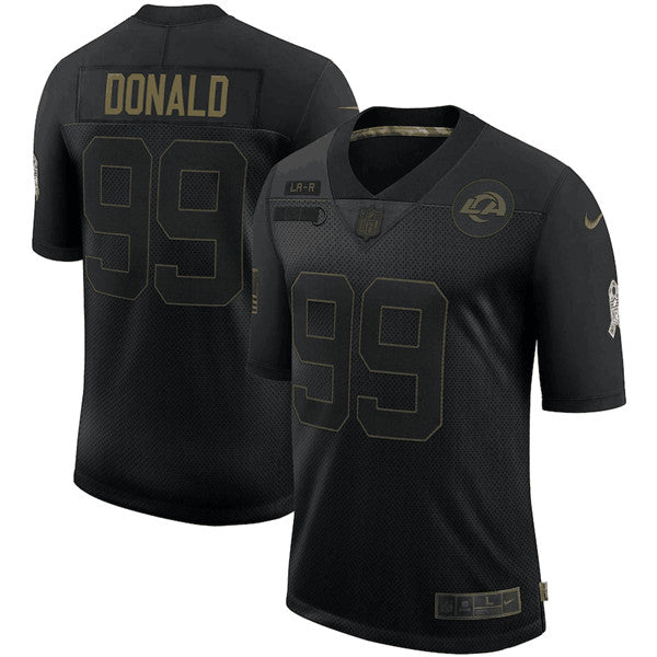 Aaron Donald Los Angeles Rams black Salute To Service jersey