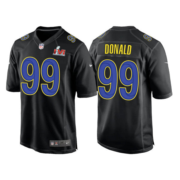 Aaron Donald Los Angeles Rams black Game jersey