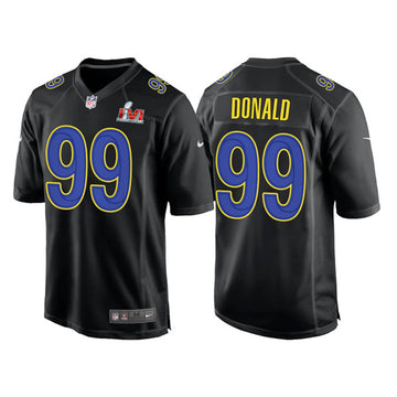 Aaron Donald Los Angeles Rams black Game jersey