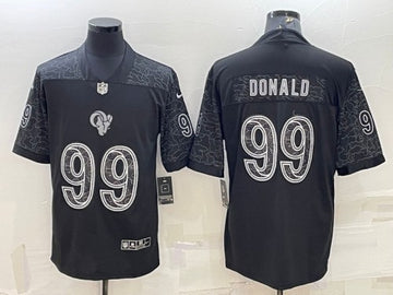 Aaron Donald Los Angeles Rams black jersey