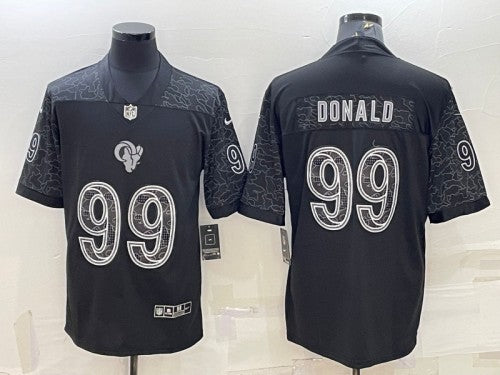 Aaron Donald Los Angeles Rams black jersey
