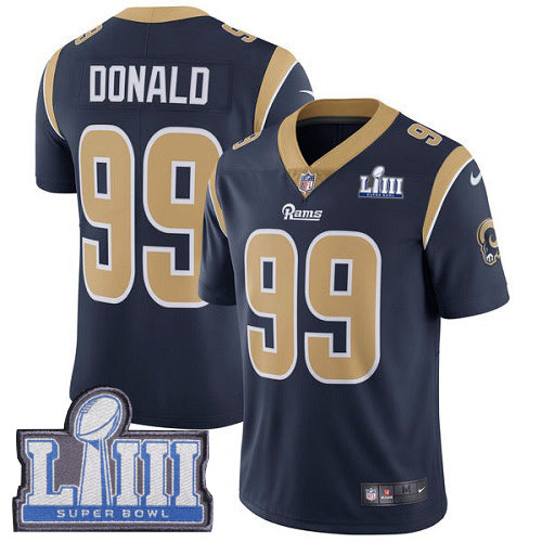 Aaron Donald Los Angeles Rams navy jersey
