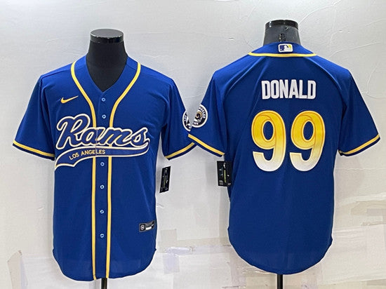 Aaron Donald Los Angeles Rams royal jersey