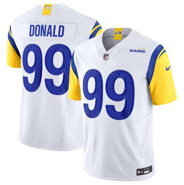Aaron Donald Los Angeles Rams white FUSE jersey