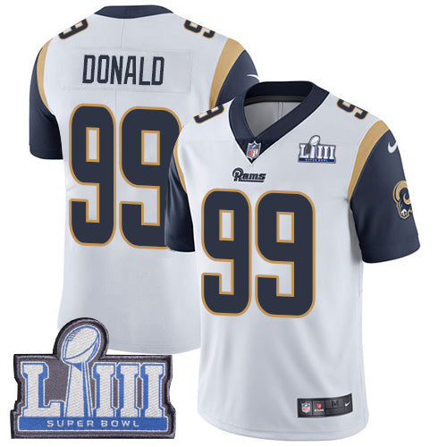 Aaron Donald Los Angeles Rams white jersey