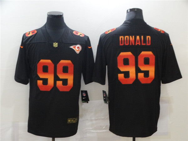 Custom Los Angeles Rams black Fashion jersey