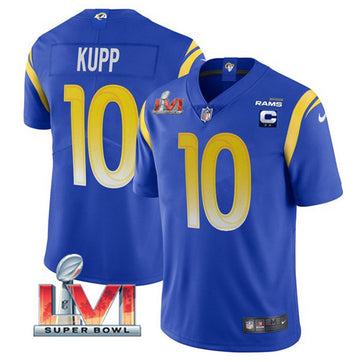 Custom Los Angeles Rams royal jersey