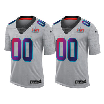 Custom Los Angeles Rams gray jersey