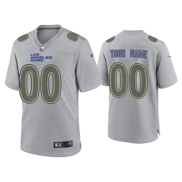 Custom Los Angeles Rams gray Game jersey