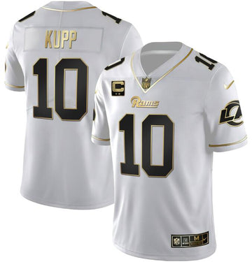 Custom Los Angeles Rams golden jersey