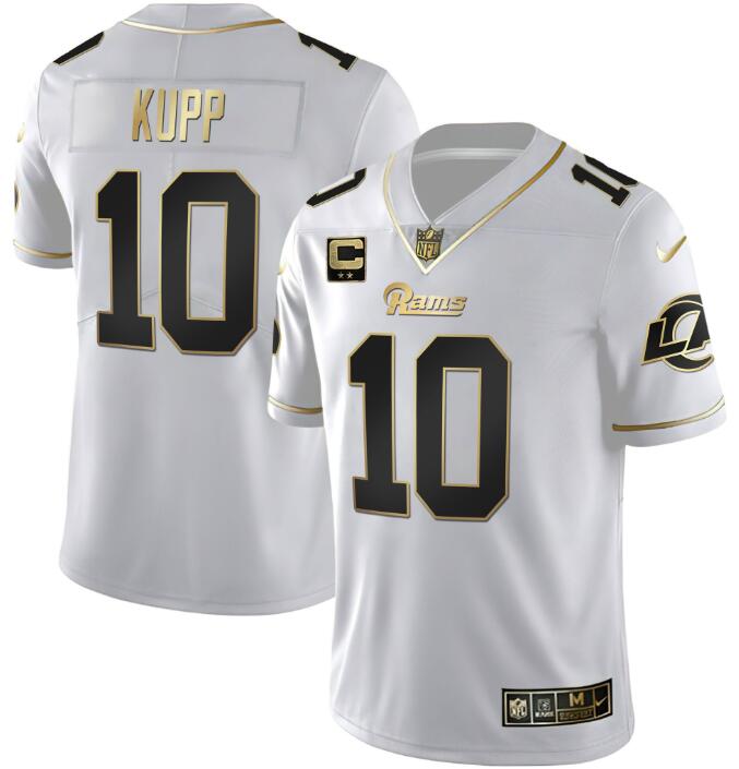 Custom Los Angeles Rams golden jersey