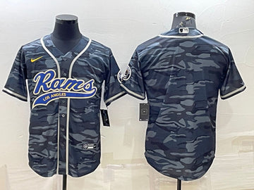 Custom Los Angeles Rams gray-navy jersey