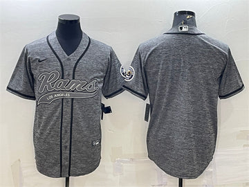 Custom Los Angeles Rams gray jersey