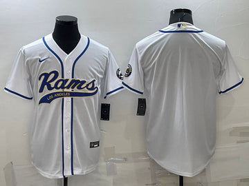 Custom Los Angeles Rams white jersey