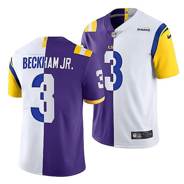 X LSU Tigers Los Angeles Rams purple-white Split jersey