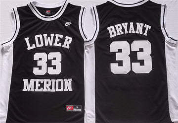 Kobe Bryant Lower Merion black jersey