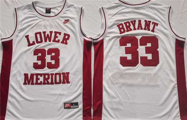 Kobe Bryant Lower Merion white jersey