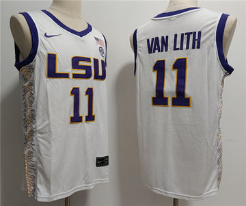 Hailey Van Lith LSU Tigers white jersey
