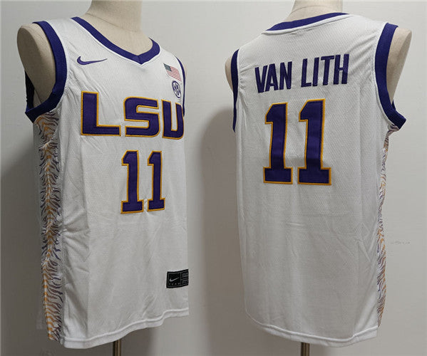 Hailey Van Lith LSU Tigers white jersey