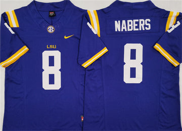 Malik Nabers LSU Tigers royal FUSE jersey
