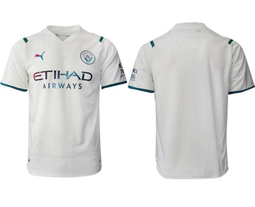 Manchester City white Away jersey