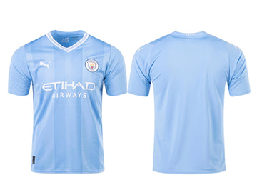 Manchester City blue Away jersey
