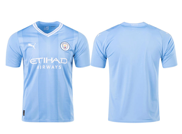 Manchester City blue Away jersey