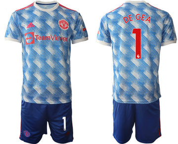 David de Gea Manchester United blue Away jersey