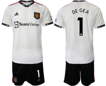 Degea Manchester United white Away jersey